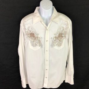Manchester Men’s Pearl Snap Shirt XL